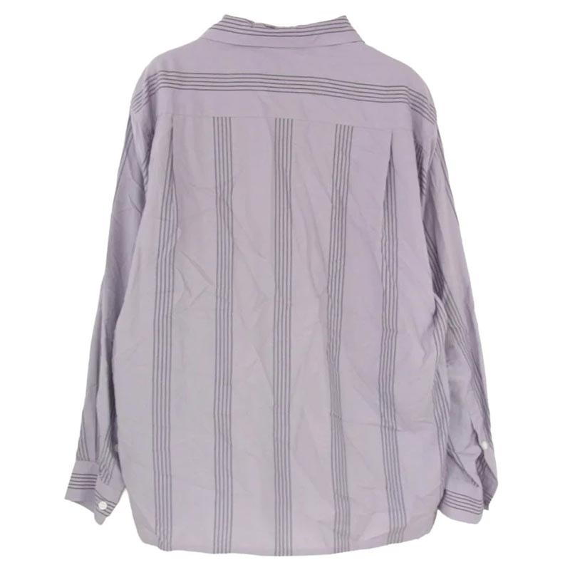 ワコマリア 24SS 24SSE-WMS-OC01 STRIPED OPEN COLLAR SHIRT L/S ストライプ オープンカラー 開襟 長袖 シャツ 買取実績 画像