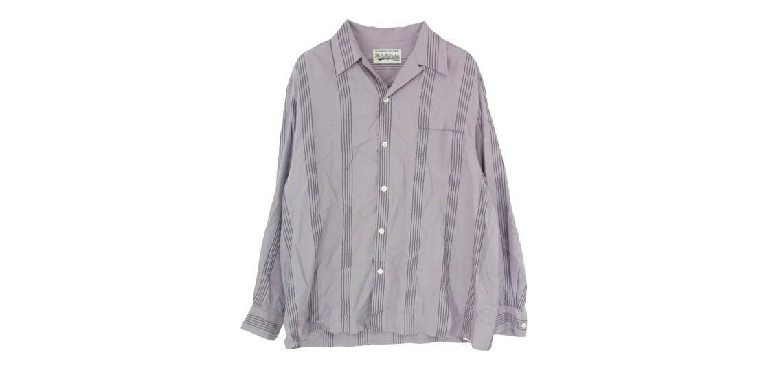 ワコマリア 24SS 24SSE-WMS-OC01 STRIPED OPEN COLLAR SHIRT L/S 買取実績