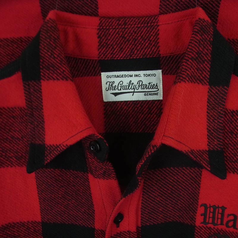 ワコマリア 24SS 24SSE-WMS-RC02 FLANNEL REGULAR COLLAR SHIRT TYPE-2 フランネル レギュラー カラー 長袖 シャツ 買取実績 画像