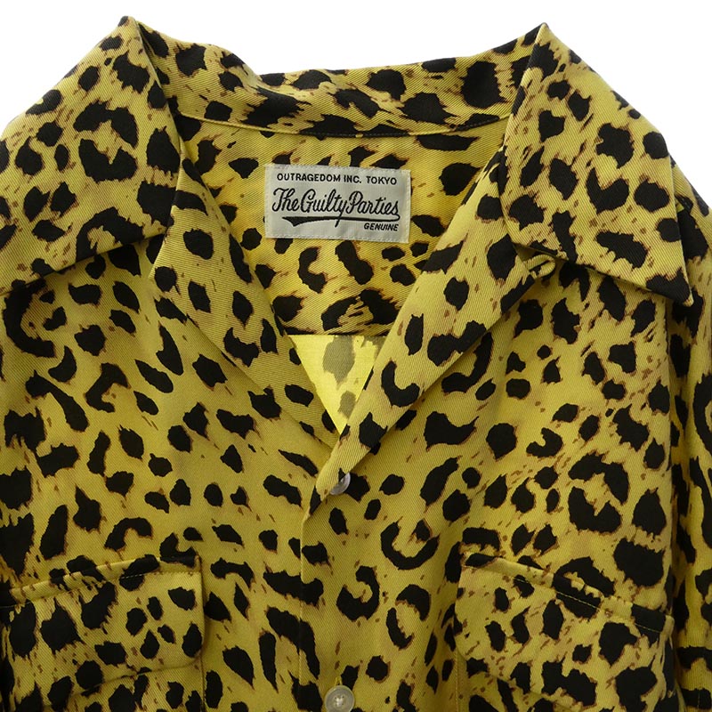 ワコマリア 19AW 19FW-WMS-HI03 HAWAIIAN SHIRT L/S レオパード柄 ハワイアン オープンカラー 開襟 長袖 アロハシャツ 買取実績 画像