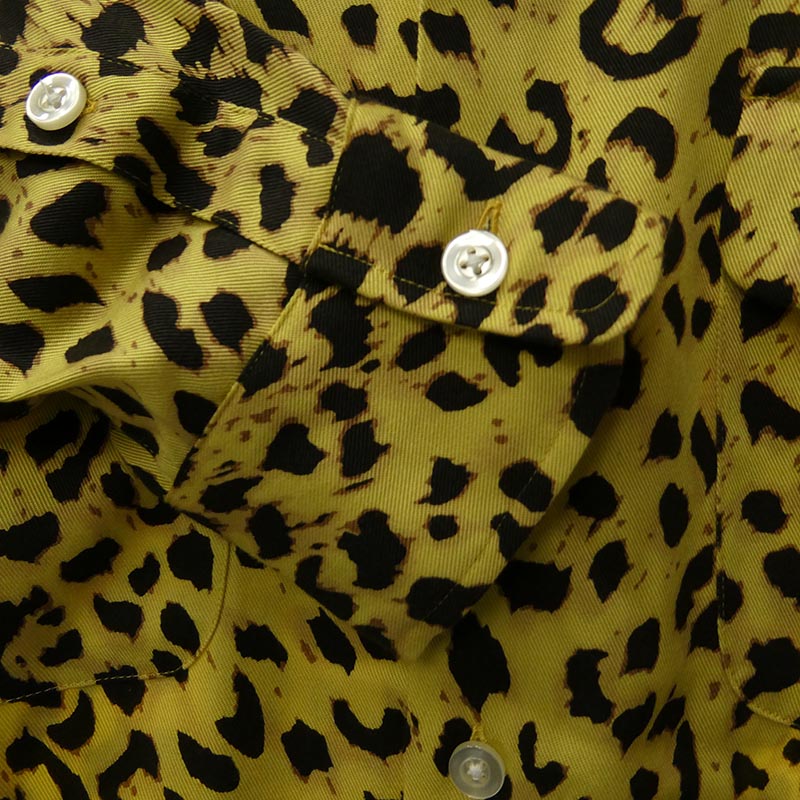 ワコマリア 19AW 19FW-WMS-HI03 HAWAIIAN SHIRT L/S レオパード柄 ハワイアン オープンカラー 開襟 長袖 アロハシャツ 買取実績 画像