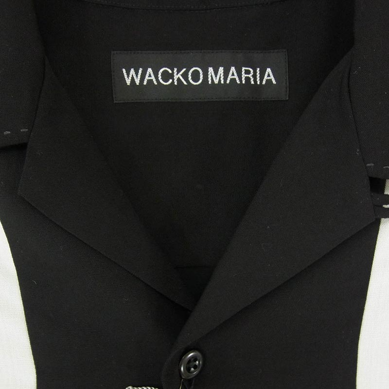 ワコマリア 26SS 26SS-WMS-OC02 SWITCHING SHIRT S/S TYPE-1 スウィッチング 半袖オープンカラーシャツ 買取実績 画像