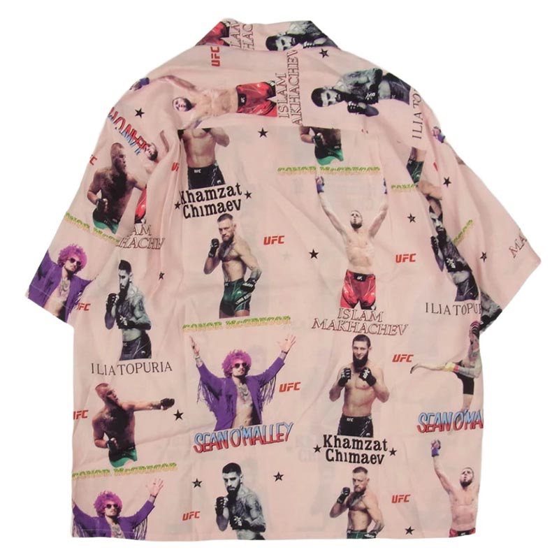 ワコマリア 26SS UFC-WM-HI01 x UFC ユーエフシー S/S HAWAIIAN SHIRT TYPE-1 ハワイアン アロハ 開襟 オープンカラー 半袖 シャツ 買取実績 画像