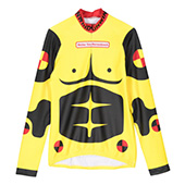 ウォルター・ヴァン・ベイレンドンク Dummy-print long-sleeve Cycling Top Yellow 買取 画像