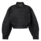 ウォルター・ヴァン・ベイレンドンク Embossed Denim Jacket Blue 買取 画像