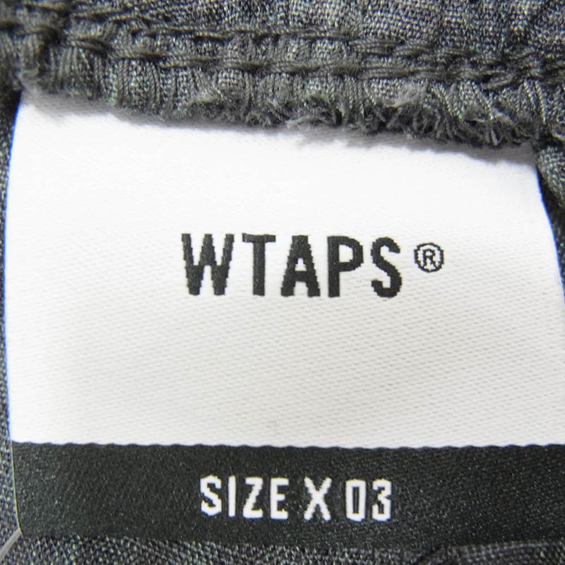 WTAPS 24SS 241CWDT-PTM05 SDDT2002 TROUSERS LNRY POPLIN TEXTILE トラウザース ポプリン テキスタイル イージー パンツ 買取実績 画像