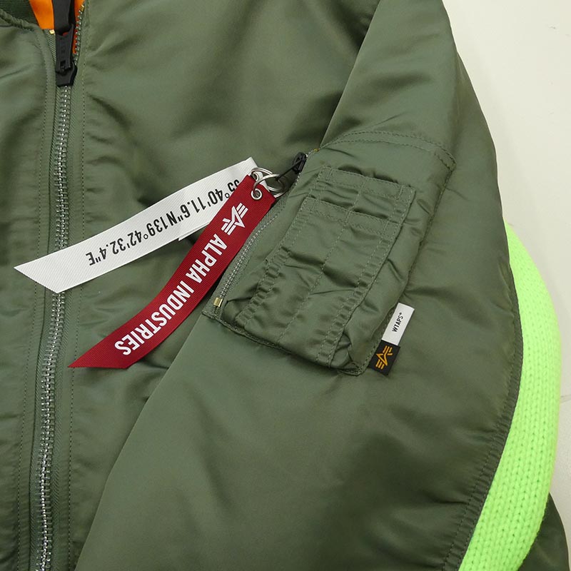 WTAPS 25AW 797-5252036 ×ALPHA MA-1 アルファ ブルゾン 中綿 ジャケット 買取実績 画像