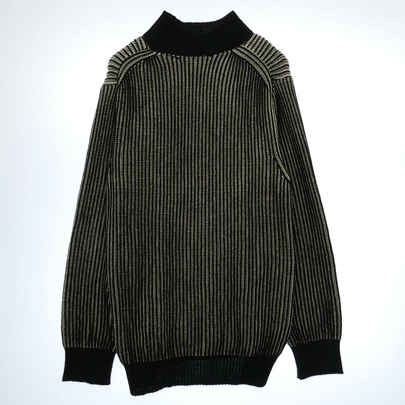 ヨウジヤマモト UM-K13-623 S'YTE 5G BULKY WOOL RIB STITCH OVERSIZED HIGH NECK KNIT サイト ハイネック ニット 買取実績 画像