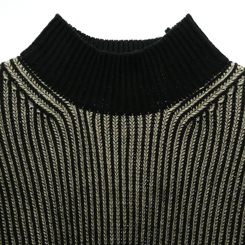 ヨウジヤマモト UM-K13-623 S'YTE 5G BULKY WOOL RIB STITCH OVERSIZED HIGH NECK KNIT サイト ハイネック ニット 買取実績 画像