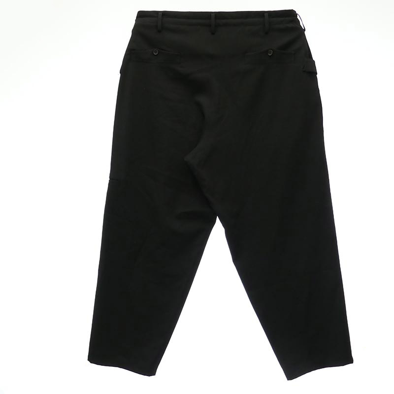 ヨウジヤマモトプールオム 24AW H0-P46-100 ウール ギャバジン サイドストラップ ワイド パンツ 買取実績 画像