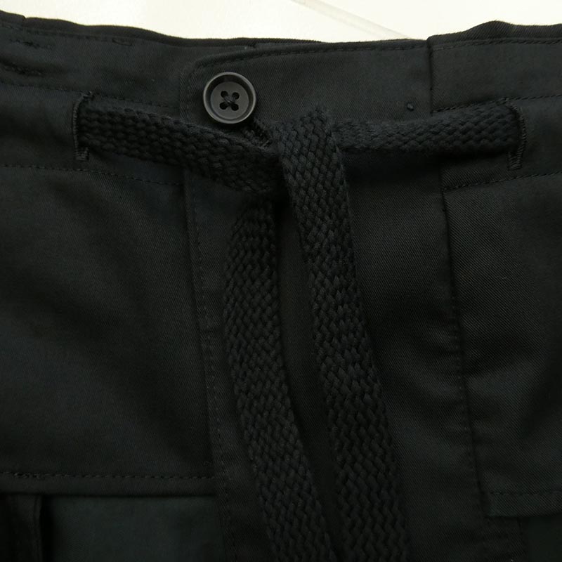 ヨウジヤマモトプールオム 24AW H0-P46-100 ウール ギャバジン サイドストラップ ワイド パンツ 買取実績 画像