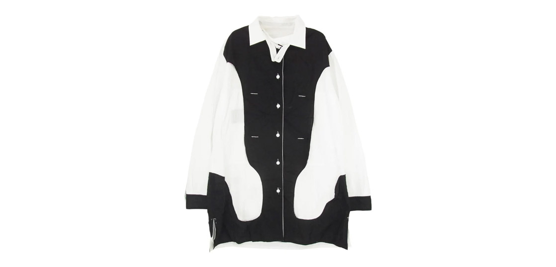 ヨウジヤマモトプールオム HJ-B74-515 BLACK AND WHITE SHIRT 買取実績