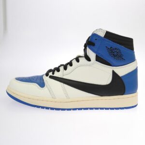 ナイキ DH3227-105 【フェイクバスターズ鑑定済】× Travis Scottトラヴィススコット × fragment design フラグメントデザイン Air Jordan 1 Retro High OG SP Military Blue  買取実績