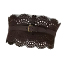 BUSTIER BELT IN VIENNE WAVE NUBUCK DARK BROWN 画像