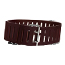 RECTANGULAR LARGE BELT IN NUBUCK BORDEAUX 画像