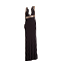アルベルタ フェレッティ Fitted long gown with contrasting embroidered details 画像