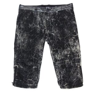 イサムカタヤマバックラッシュ 14SS 1438-01 スパイダー柄 箔加工シープレザー切替 クロップド パンツ 買取実績