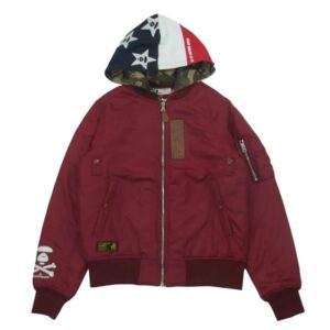 アベイシングエイプ APPJKM7247XXB AAPE エーエイプ フード着脱可 中綿 MA-1 ボンバー ジャケット 買取実績