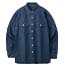 ブルコ 161-11-121 シャンブレーワークシャツ L/S NAVY 画像