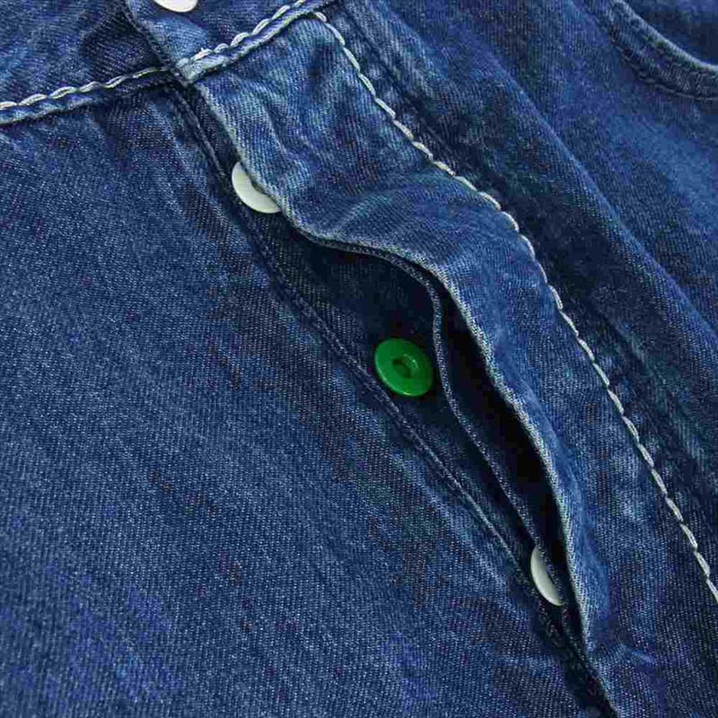 ボッテガヴェネタ 21SS 654286 V0SH0 Fluid Denim Pant トライアングルステッチ デニム パンツ 買取実績 画像