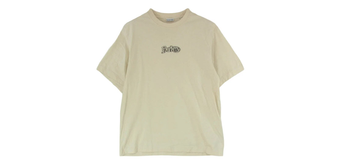 バーバリー 8097532 コットンジャージー フロッキー加工 アーカイブ ロゴ 半袖 Tシャツ 買取実績