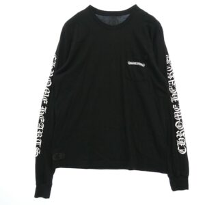クロムハーツ（原本無） CH L/S T-SHIRT バック スクロールロゴ アームCHロゴ プリント 長袖 Tシャツ 買取実績 画像