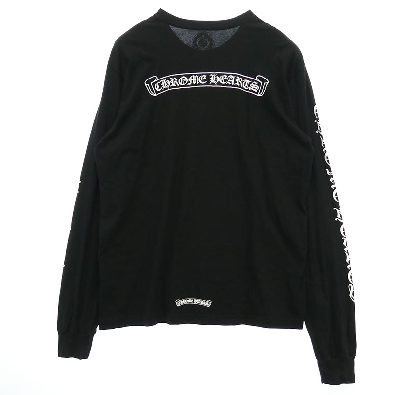 クロムハーツ(原本無) CH L/S T-SHIRT バック スクロールロゴ アームCHロゴ プリント 長袖 Tシャツ 買取実績 画像