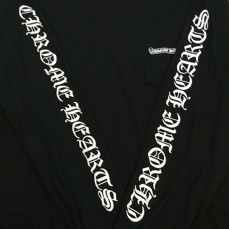 クロムハーツ(原本無) CH L/S T-SHIRT バック スクロールロゴ アームCHロゴ プリント 長袖 Tシャツ 買取実績 画像