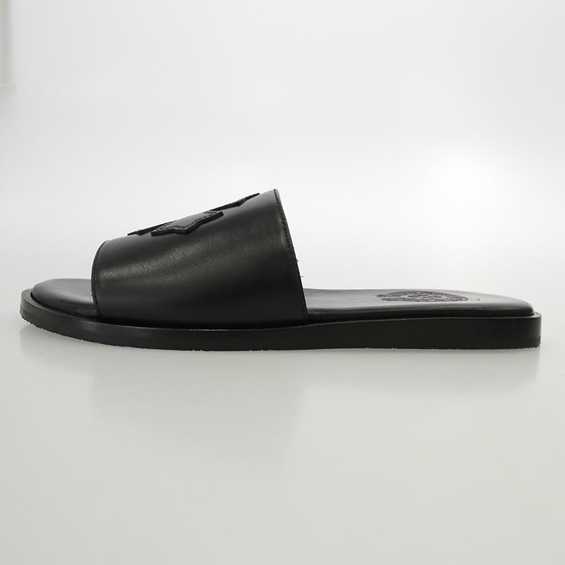クロムハーツ(原本無) 国内レシート原本付属 CH Plus Patch Leather Slide CHプラス パッチ レザー サンダル スライド 買取実績 画像