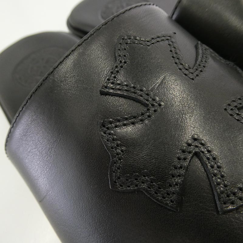 クロムハーツ(原本無) 国内レシート原本付属 CH Plus Patch Leather Slide CHプラス パッチ レザー サンダル スライド 買取実績 画像