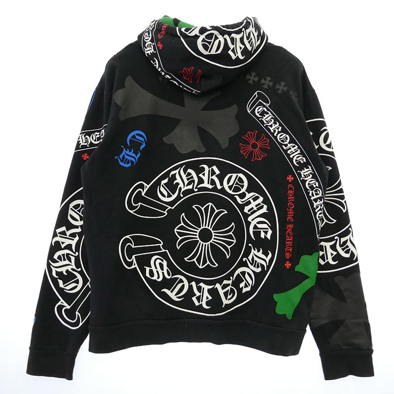 クロムハーツ(原本無) STENCIL HOODIE ステンシル プリント フーディ スウェット パーカー 買取実績 画像