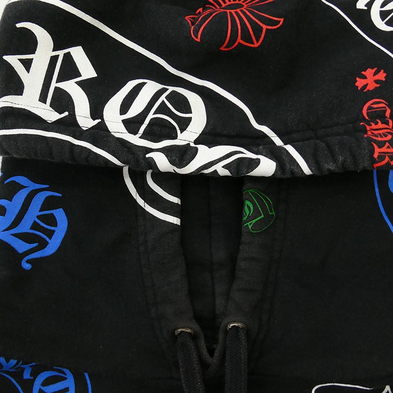 クロムハーツ(原本無) STENCIL HOODIE ステンシル プリント フーディ スウェット パーカー 買取実績 画像