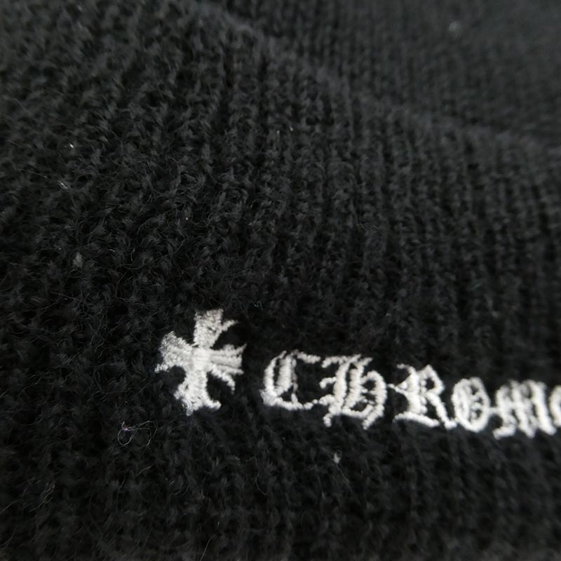 クロムハーツ(原本無) WOOL WATCH CAP CHプラス ウール ウォッチ キャップ ロゴ刺繍 ビーニー ニット キャップ 買取実績 画像