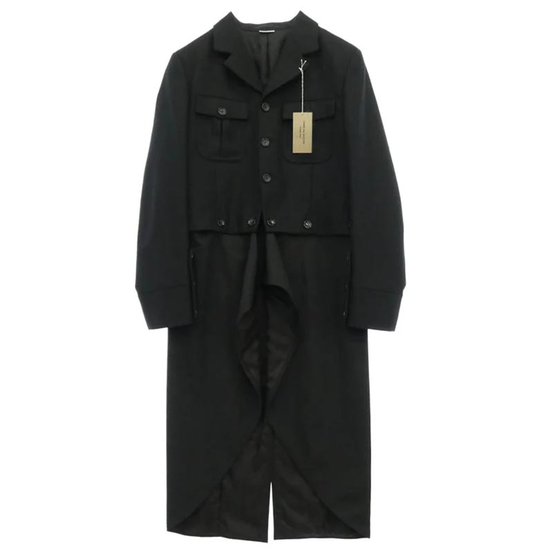 コムデギャルソンオムプリュス 25AW PP-J043 TO HELL WITH WAR 燕尾 ウール ジャケット コート 買取実績