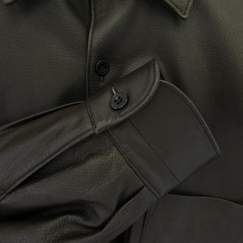 コモリ 23AW Y03-01003 シープスキン レザー シャツ ジャケット 買取実績 画像