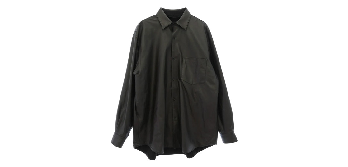 コモリ 23AW Y03-01003 シープスキン レザー シャツ ジャケット 買取実績