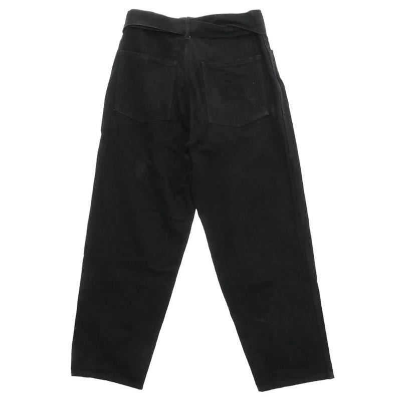 コモリ 25AW C03-03001 ブラックデニム ベルテッドパンツ デニムパンツ 買取実績 画像