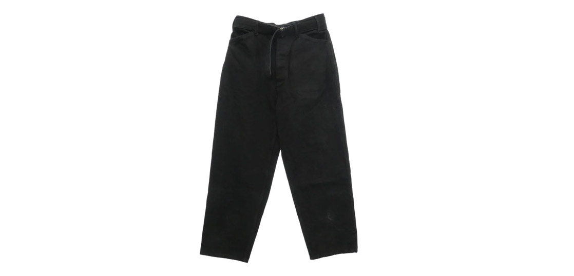 コモリ 25AW C03-03001 ブラックデニム ベルテッドパンツ デニムパンツ 買取実績