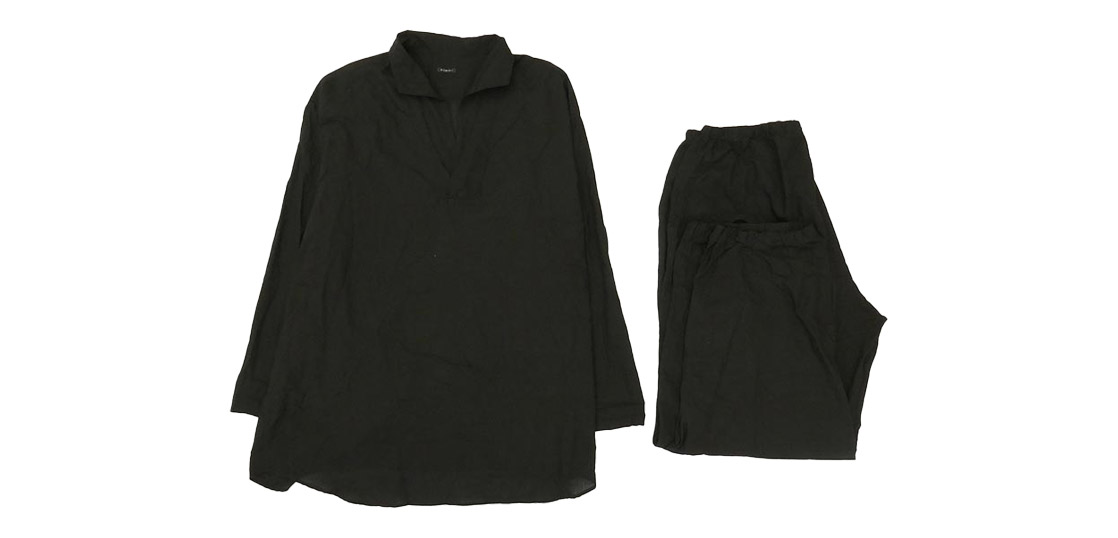コモリ 26SS D01-08003 KHADIコットン パジャマ セットアップ スキッパーシャツ ドローストリングパンツ 買取実績