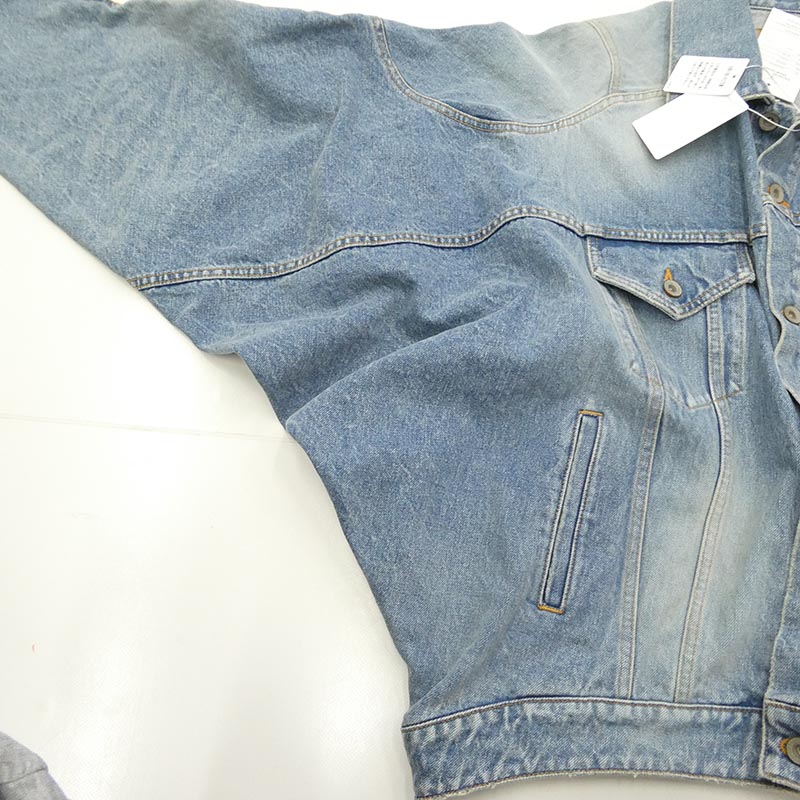 ダブレット 25AW 25AW24BL235 DISTORTED CUTTING DENIM JACKET カッティング Gジャン デニムジャケット 買取実績 画像