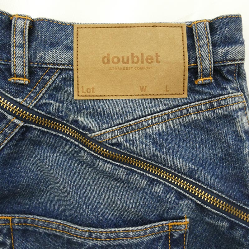 ダブレット 26SS 26SS08PT340 FILLETED ZIP DENIM PANTS フィレティッド ジップデニムパンツ 買取実績 画像
