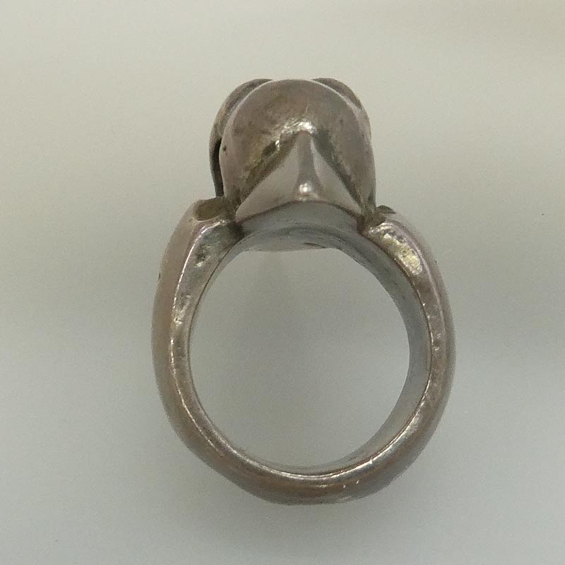 ガボール ギャランティ付属 ホールディング Skull With Spike Ring スパイクスカルリング 買取実績 画像