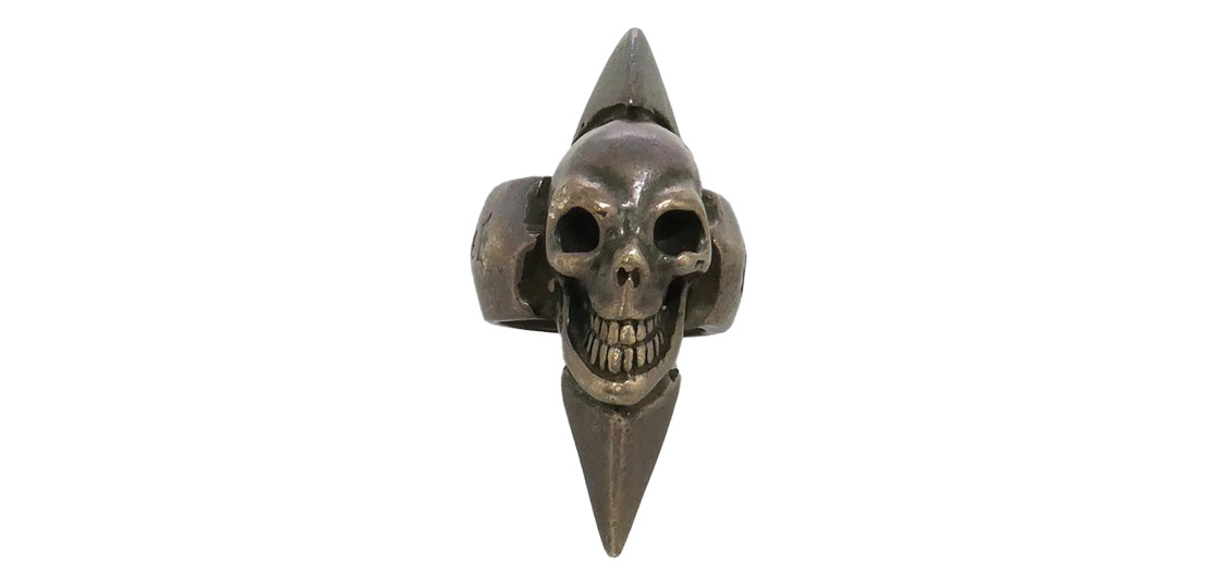 ガボール ギャランティ付属 ホールディング Skull With Spike Ring スパイクスカルリング 買取実績