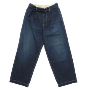 グラフペーパー GU263-40063DB Selvage Denim Belted Pants DARK FADE セルビッチ デニム パンツ 買取実績 画像