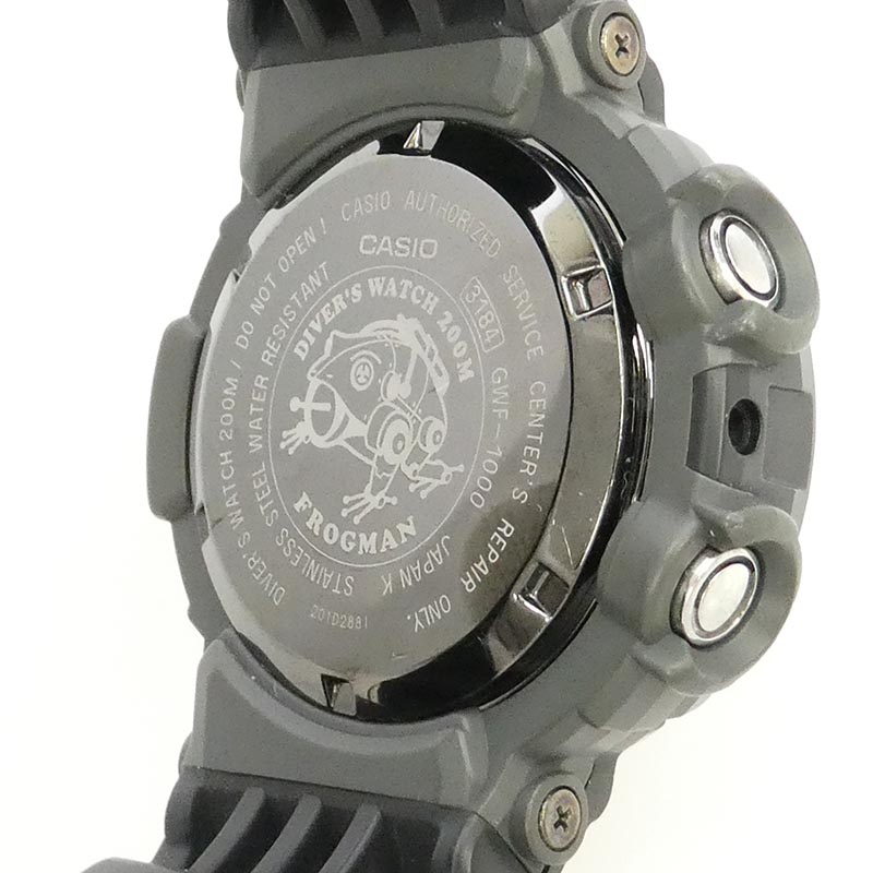 Gショック GWF-1000 MASTER OF G SEA FROGMAN フロッグマン 電波ソーラー デジタル 腕時計 買取実績 画像