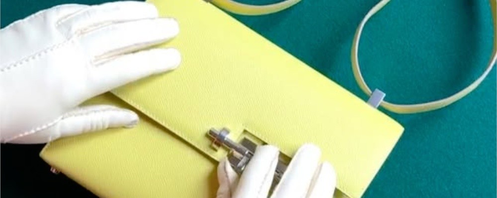 エルメス　イエロー系バッグ画像
