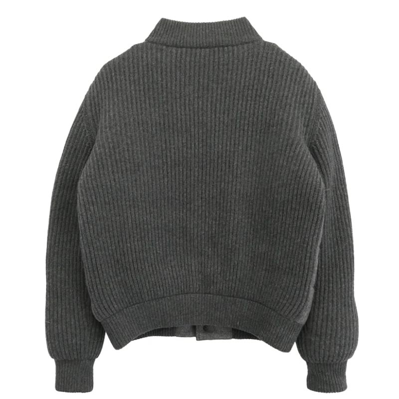ヘルノ シルクカシミア×ローゲージカシミア ニット スタンドカラー コンビ ダウンブルゾン ジャケット 買取実績 画像