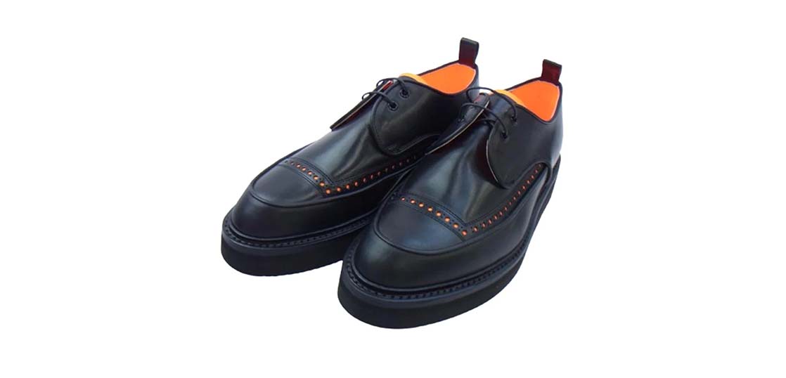 キッズラブゲイト TOM ポインテッドトゥ VIBRAM社製 ビブラム EVスポンジソール レザー シューズ ブラック ブラック系 オレンジ系 買取実績