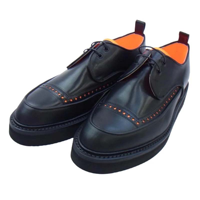 キッズラブゲイト TOM ポインテッドトゥ VIBRAM社製 ビブラム EVスポンジソール レザー シューズ ブラック ブラック系 オレンジ系 買取実績