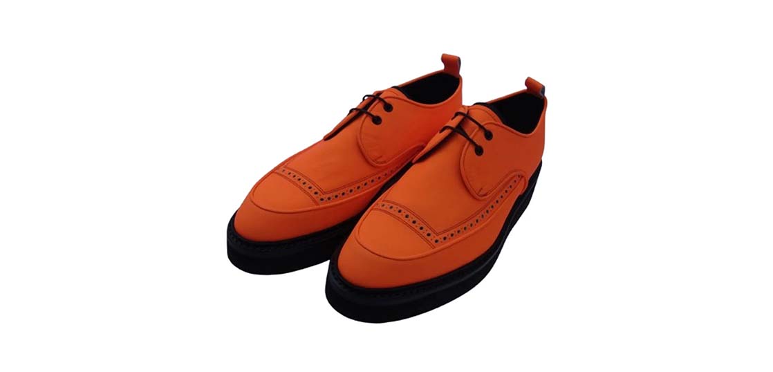キッズラブゲイト TOM ポインテッドトゥ VIBRAM社製 ビブラム EVスポンジソール レザー シューズ オレンジ オレンジ系 ブラック系 買取実績